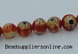 CLG626 10PCS 16 inches 6mm round lampwork glass beads wholesale