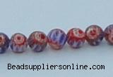 CLG628 10PCS 16 inches 6mm round lampwork glass beads wholesale