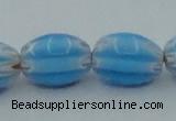 CLG631 5PCS 16 inches 10*14mm oval lampwork glass beads wholesale