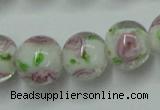 CLG750 15.5 inches 10mm round lampwork glass beads wholesale