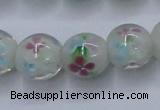 CLG751 15.5 inches 10mm round lampwork glass beads wholesale