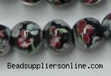 CLG754 15.5 inches 10mm round lampwork glass beads wholesale