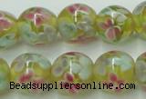 CLG756 15.5 inches 10mm round lampwork glass beads wholesale