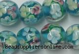 CLG763 15 inches 12mm round lampwork glass beads wholesale