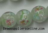 CLG764 15 inches 12mm round lampwork glass beads wholesale