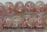 CLG771 14.5 inches 8*12mm rondelle lampwork glass beads wholesale