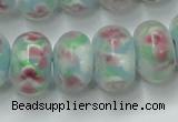 CLG773 14.5 inches 8*12mm rondelle lampwork glass beads wholesale