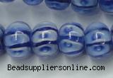 CLG775 14 inches 8*12mm rondelle lampwork glass beads wholesale