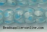 CLG780 14 inches 8*12mm rondelle lampwork glass beads wholesale