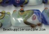 CLG806 15 inches 14*24mm rectangle lampwork glass beads wholesale