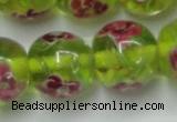 CLG877 14 inches 14mm round lampwork glass beads wholesale