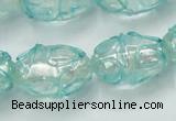 CLG883 2PCS 16 inches 12*18mm oval lampwork glass beads wholesale