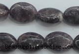 CLI05 15.5 inches 13*18mm oval natural lilac jasper beads wholesale