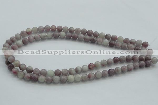 CLI52 15.5 inches 8mm round natural lilac jasper beads wholesale