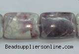 CLI64 15.5 inches 18*25mm rectangle natural lilac jasper beads wholesale