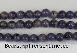 CLJ213 15.5 inches 6mm round dyed sesame jasper beads wholesale