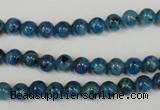 CLJ214 15.5 inches 6mm round dyed sesame jasper beads wholesale