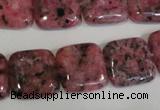 CLJ272 15.5 inches 16*16mm square dyed sesame jasper beads wholesale