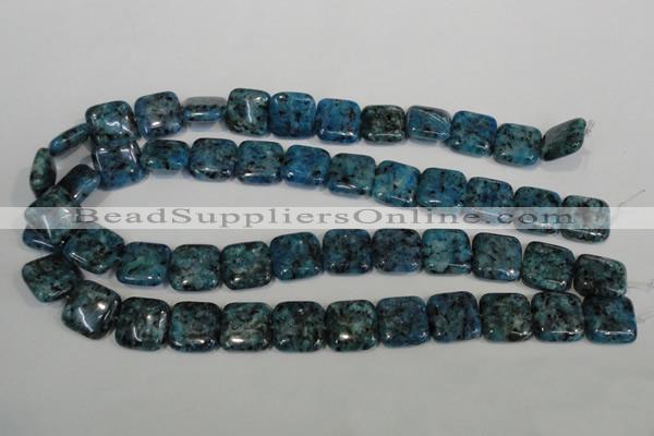 CLJ275 15.5 inches 16*16mm square dyed sesame jasper beads wholesale