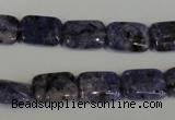 CLJ283 15.5 inches 10*14mm rectangle dyed sesame jasper beads wholesale