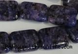 CLJ293 15.5 inches 15*20mm rectangle dyed sesame jasper beads wholesale