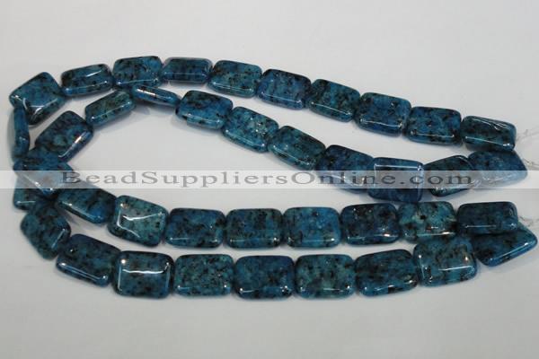 CLJ295 15.5 inches 15*20mm rectangle dyed sesame jasper beads wholesale