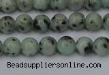 CLJ400 15.5 inches 4mm round sesame jasper beads wholesale