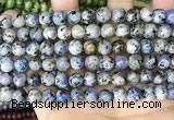 CLJ511 15.5 inches 4mm,6mm,8mm,10mm & 12mm round sesame jasper beads