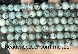 CLJ517 15.5 inches 4mm,6mm,8mm,10mm & 12mm round sesame jasper beads