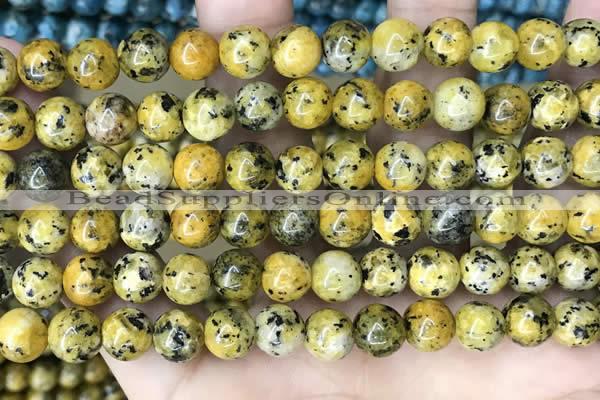 CLJ525 15.5 inches 4mm,6mm,8mm,10mm & 12mm round sesame jasper beads