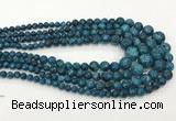 CLJ616 6mm - 14mm round sesame jasper graduated beads