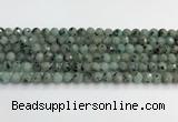 CLJ641 15.5 inches 8mm faceted round sesame jasper beads wholesale