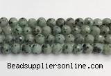 CLJ643 15.5 inches 12mm faceted round sesame jasper beads wholesale