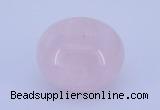 CLO01 19*30mm rondelle loose rose quartz gemstone beads wholesale