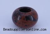 CLO07 19*30mm rondelle loose mahogany obsidian gemstone beads wholesale