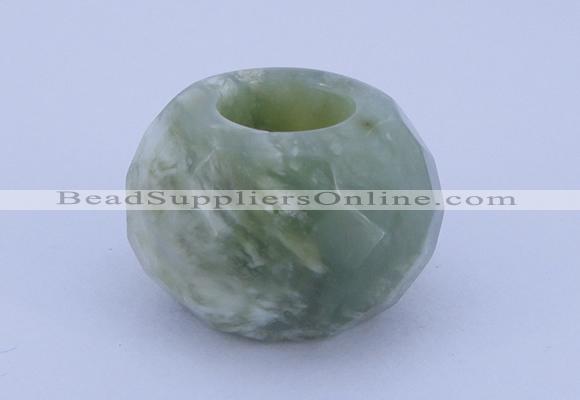 CLO12 19*30mm faceted rondelle loose New jade gemstone beads wholesale