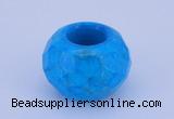 CLO14 19*30mm faceted rondelle loose turquoise gemstone beads wholesale