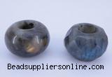 CLO19 19*30mm rondelle loose labradorite gemstone beads wholesale