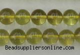 CLQ154 15.5 inches 12mm round natural lemon quartz beads wholesale