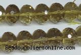 CLQ16 15.5 inches 10*14mm faceted rondelle natural lemon quartz beads