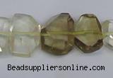 CLQ266 15.5 inches 13*18mm - 15*20mm freeform lemon quartz beads