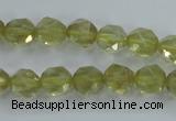 CLQ302 15.5 inches 8mm faceted nuggets lemon quartz beads