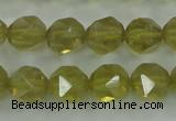 CLQ304 15.5 inches 12mm faceted nuggets lemon quartz beads