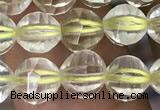 CLQ321 15.5 inches 6mm faceted round natural lemon quartz beads