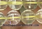 CLQ323 15.5 inches 10mm faceted round natural lemon quartz beads