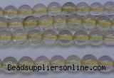 CLQ350 15 inches 4mm round natural lemon quartz beads wholesale