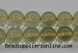 CLQ53 15.5 inches 12mm round natural lemon quartz beads wholesale