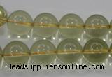 CLQ54 15.5 inches 14mm round natural lemon quartz beads wholesale