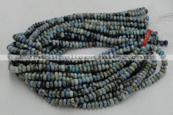 CLR06 16 inches 5*8mm rondelle larimar gemstone beads wholesale