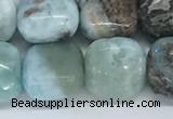 CLR125 15.5 inches 8*8mm square larimar gemstone beads